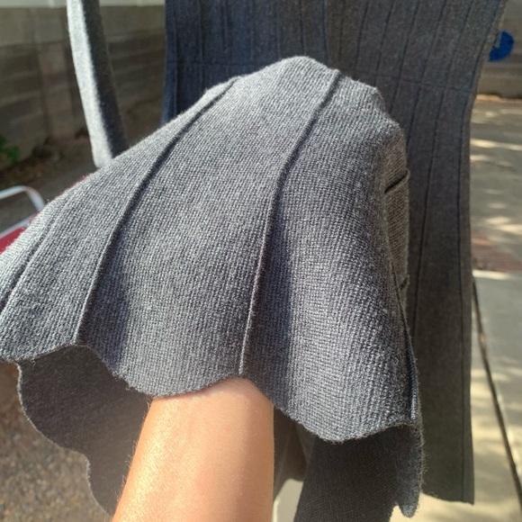 Armani Exchange dark grey merino knit wool dress size XS/TP//EP - Picture 8 of 16